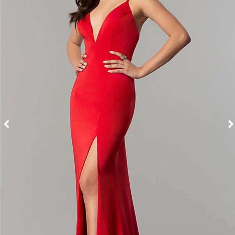 Red gown